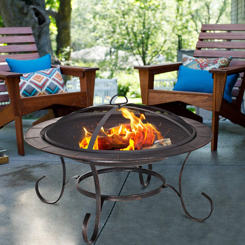 Poppie Round Smokeless Fire Bowls