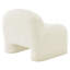 Chaise d'appoint en fausse fourrure blanche Mina-2084365407