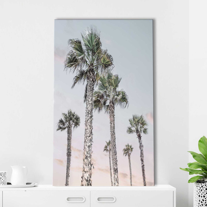 «Palm up II» par Natalie Carpentieri - Peinture, L 18 po x H 30 po, Toile tendue