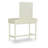 Simen Wood Three Drawer Mirror Stand Vanity with Stool
