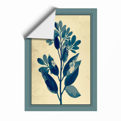 Blue Flowering Botanical - Framed Print