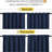 Blackout Curtain Light & Noise Reducing Room Darkening Drapes for Bedroom/Living Room/Kitchen, 2 Pieces-101685631-101685605