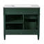 Meuble-lavabo de 36 po avec lavabo supérieur, meuble-lavabo moderne avec 2 tiroirs et tiroir escamotable, meuble-lavabo simple-1165983831-1165983826