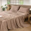 Ensemble de draps 100% coton lavé MooMee-119224426-119224424