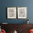 Blossom Study I Blossom Study I - Matted and Framed Under Acrylic Glass, Set of 2, Large Living Room Wall Art