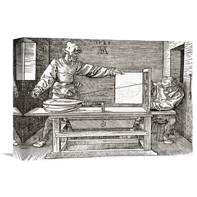 " A Man Drawing A Lute " by Albrecht Dürer