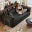 78" Compression Corduroy Sleeper Sofa, Convertible Upholstered Couch with 2 Pillows, No Assembly Required-131477789