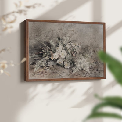 Motif floral rétro-imprimé