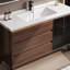 Armoire de salle de bain brune rétro de style chinois