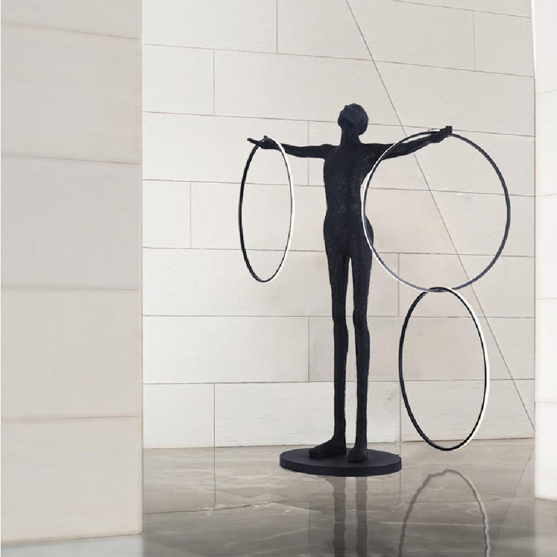 83'' Black LED Novelty Floor Lamp