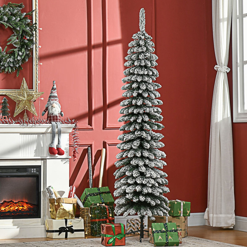Arbre de Noël artificiel enneigé
