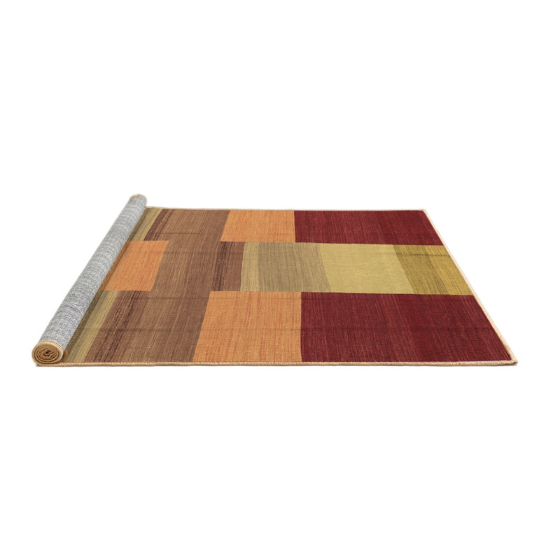 Washable Patchwork Indoor Rug, Round 4'