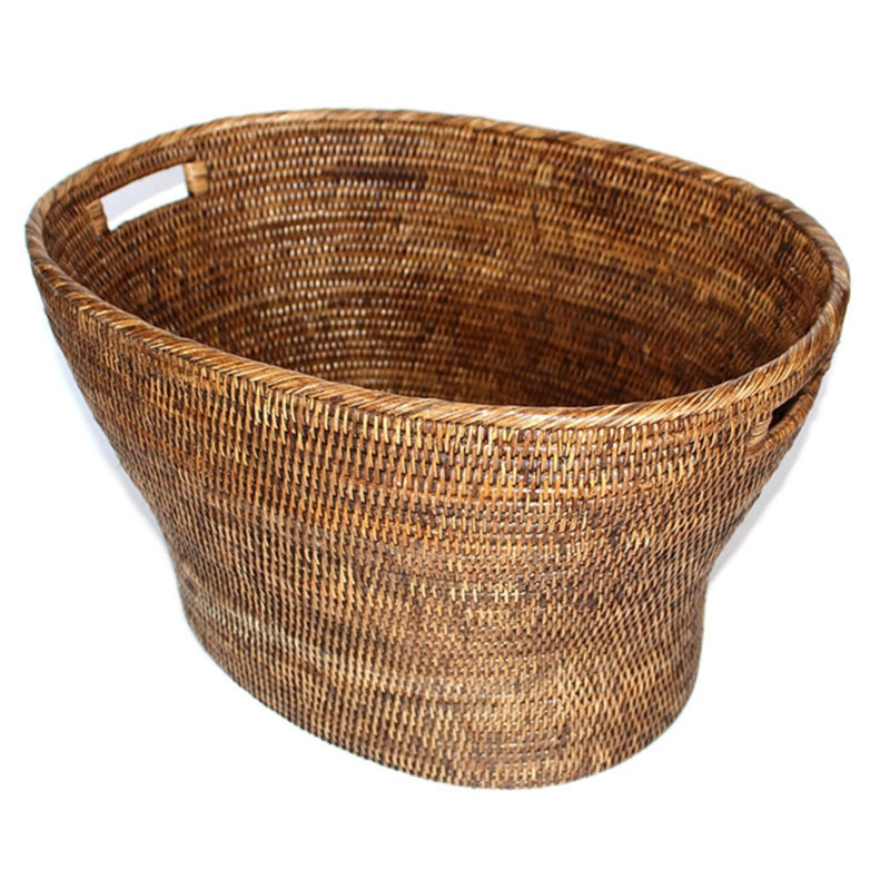 Matahari US Rattan Decorative Basket, Antique Brown