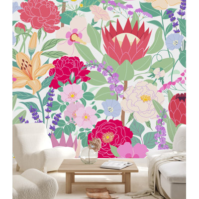 Peel & Stick Floral Wall Mural
