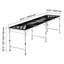 Table à bière portative de 8 pieds, table de hayon pliable, poignées de transport et 6 balles de ping-pong, hauteur réglable, table légère pour le bureau, la fête, le voyage et le camping, noir