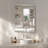 Rafuse Accent Mirror High-Strength Tempered Glass and Aluminum Alloy Framed French Cleat Mounted Wall & Bathroom Mirror 3-Year Warranty-1831677968-1831677963