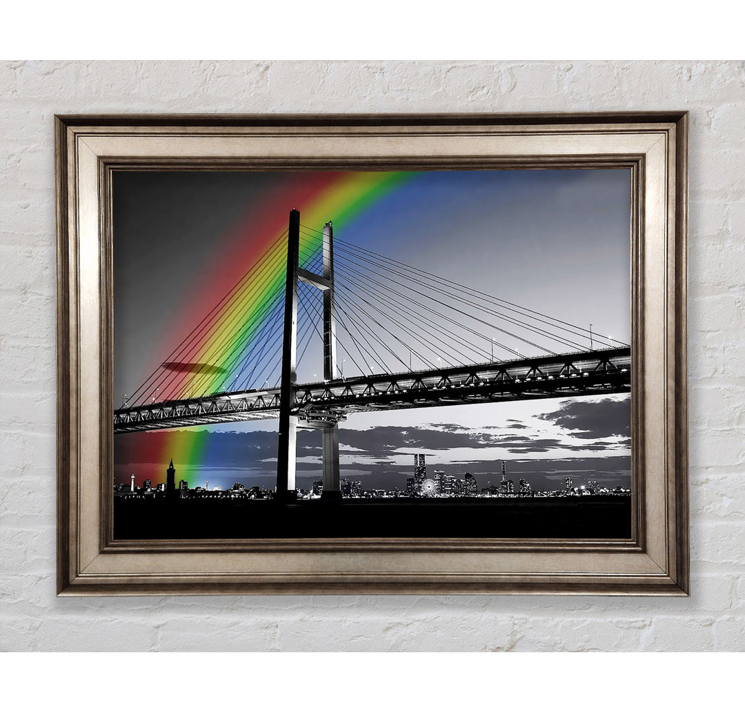 NYC Regenbogenbrücke B N W - Druck