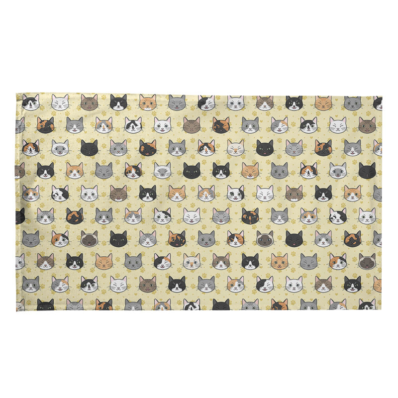 Tea Towel Kitchen Towel, Cotton Twill, Yellow