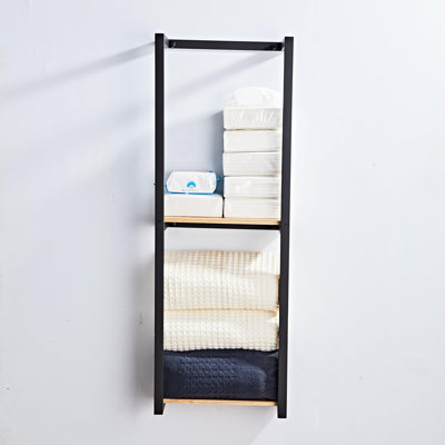 Bathroom Towel Rack with Shelves