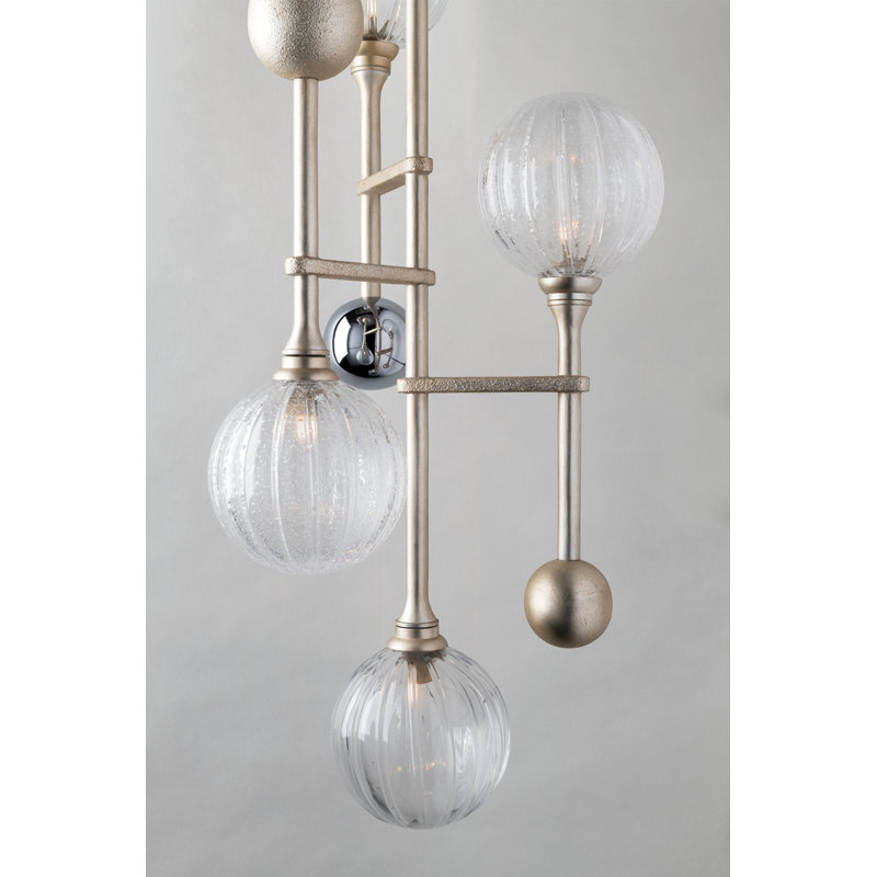 Lustre linéaire 16 lumières spoutnik modern Majorette