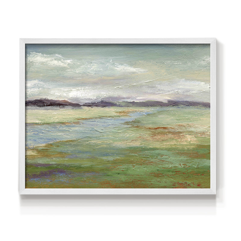 «Meadow Stream II», reproduction encadrée, H 8 po x l 10 po, Blanc