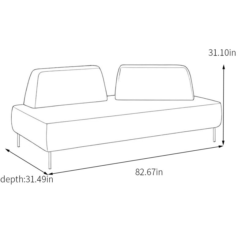 Chaise longue - doux au toucher et bois massif, Vert foncé / jaune