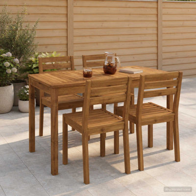 Acacia Solid Wood Outdoor Dining Table