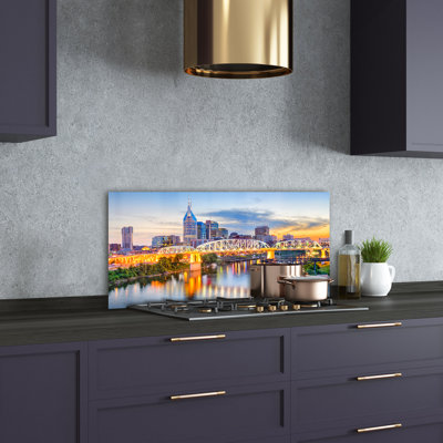 50cm W x 100cm L Glass Peel and Stick Panel