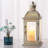 14.4" Lanterns Decorations Indoor, Hanging Candle Lantern Outdoor, Vintage Large Lantern Decor With Clear Glass, Metal Candle Holder For Home, Table, Patio, Rustic Farmhouse Wedding, Christmas-527045837