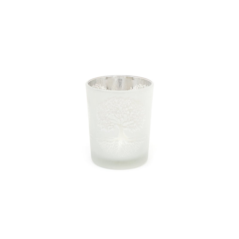 Glass Tabletop / Centrepiece Tealight Holder, 5.7 cm H x 5.5cm W x 5.5cm D
