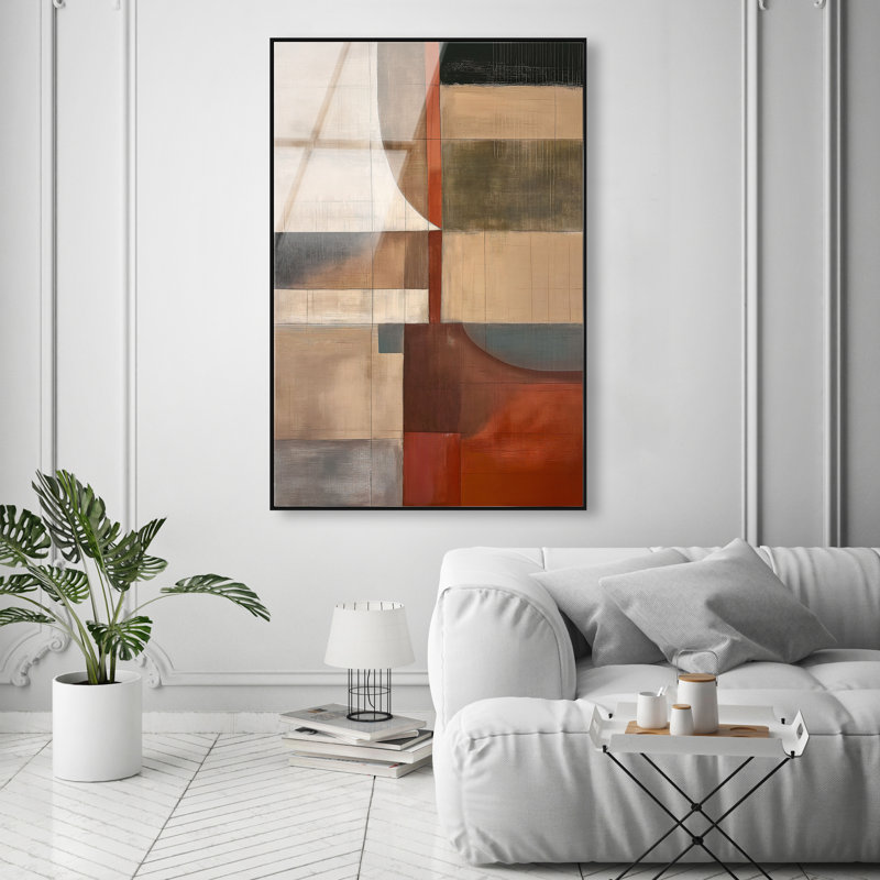 Pattern Pulse III High-Gloss Frameless Acrylic Glass Wall Art Abstract Print by Oliver Gal, Ready to Hang, 10 x 15
