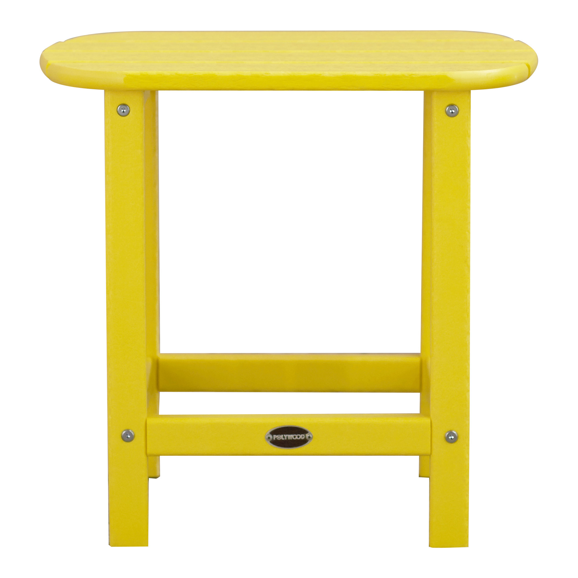 POLYWOOD South Beach 18" Side Table, Lemon