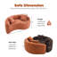 Canapé modulaire en chenille Boneless S-978346086