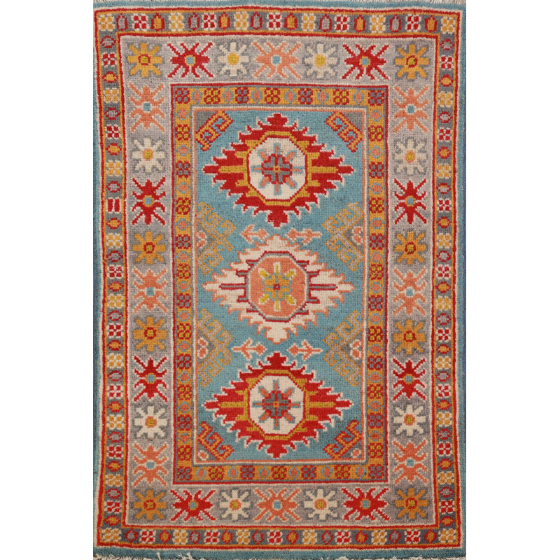 Tapis décoratif géométrique Kazak