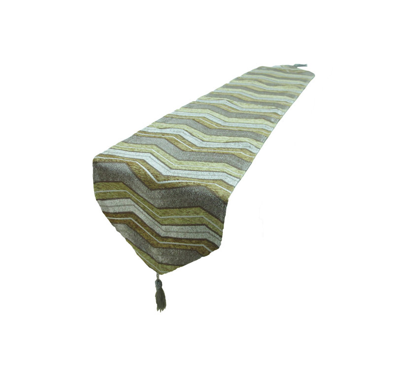 Chemin de table luxueux chenille Natumbua, Or