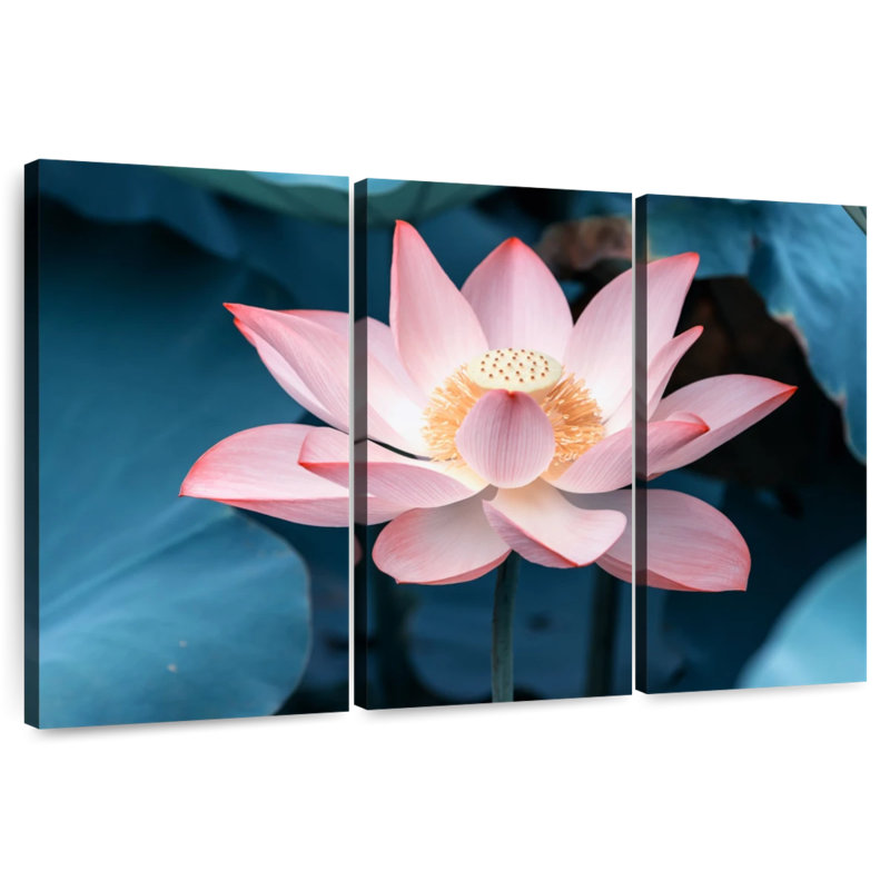 Harnek Mesmerizing Lotus, 32" H x 50" W