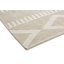 Damière tissée à la main recyclée et tissée à la main P.E.T. Tapis crème-42520309