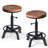 Set Of Industrial Bar Stool,Swivel Adjustable Counter Height Stool,Farmhouse Kitchen Stools,17.71"-24.41"-975590253