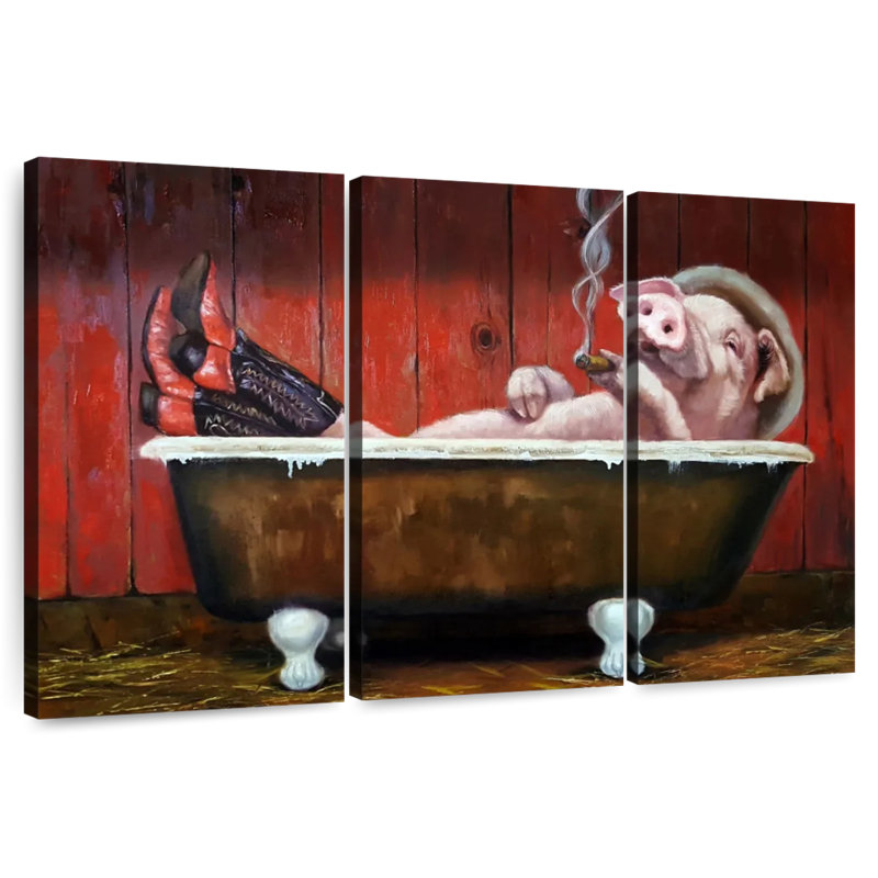 Brampt Hog Heaven, 32" H x 50" W