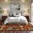 Floral Machine Washable Rug with Non Slip TPR Backing, Non Shedding Soft Low Pile Rug for Living Room Bedroom Nursery-1694794073