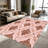 1PC Vintage Damask Pattern area rugs for Living Room, Soft Comfortable, All-season, Easy-care, Machine washable Indoor mat, Under Table suitable for Dining, Bedroom, Entry, Kitchen, Patio, Home Decor, Outdoor Decor.-2105301144