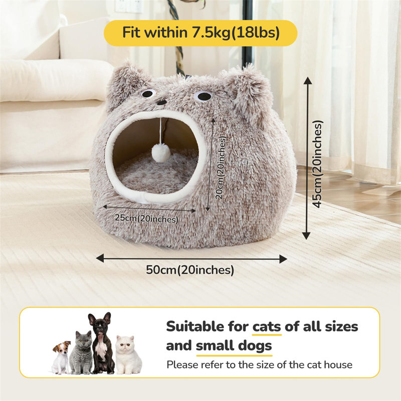 Faux Fur Nest Pet Bed