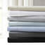 Drap 1500 fils pour très grand lit - mélange de coton infroissable, tissé, avec passe-tringle jusqu'à 18 po, 2 taies d'oreiller, lavable à la machine, 4 pièces noires, matelas 18 po, lavable, confortable