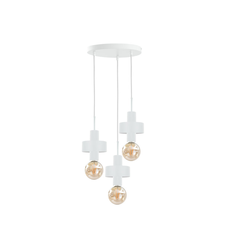 Bernda 3 - Light Cylinder Pendant, White