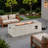 Mgo Propane Outdoor Rectangular Fire Pit With Side Cutout Handles, Steel Burner, Adjustable Flame Control, Lava Rocks And Rain Cover-404084619