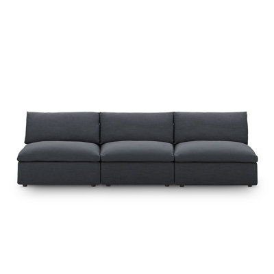 Commix Down Filled Overstuffed 3-Piece Armless Sectional Sofa by Modway