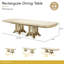Platine De Royale Champagne Dining Table-334991778