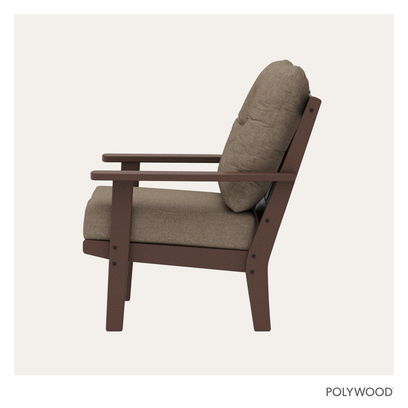 Oxford Deep Seating Chair, Spiced Brown Revolution®, Mahogany