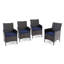 Alyah Square 4 - Person 94Cm L Outdoor Table Set-365344823-365344820