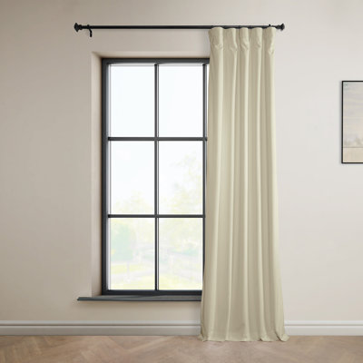 Matra Room Darkening Rod Pocket Single Curtain Panel